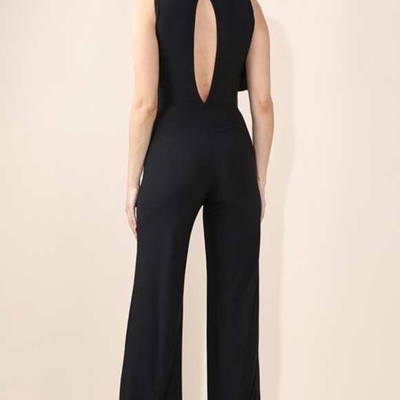 Black Layered Jumpsuit - Picture 4 of 4